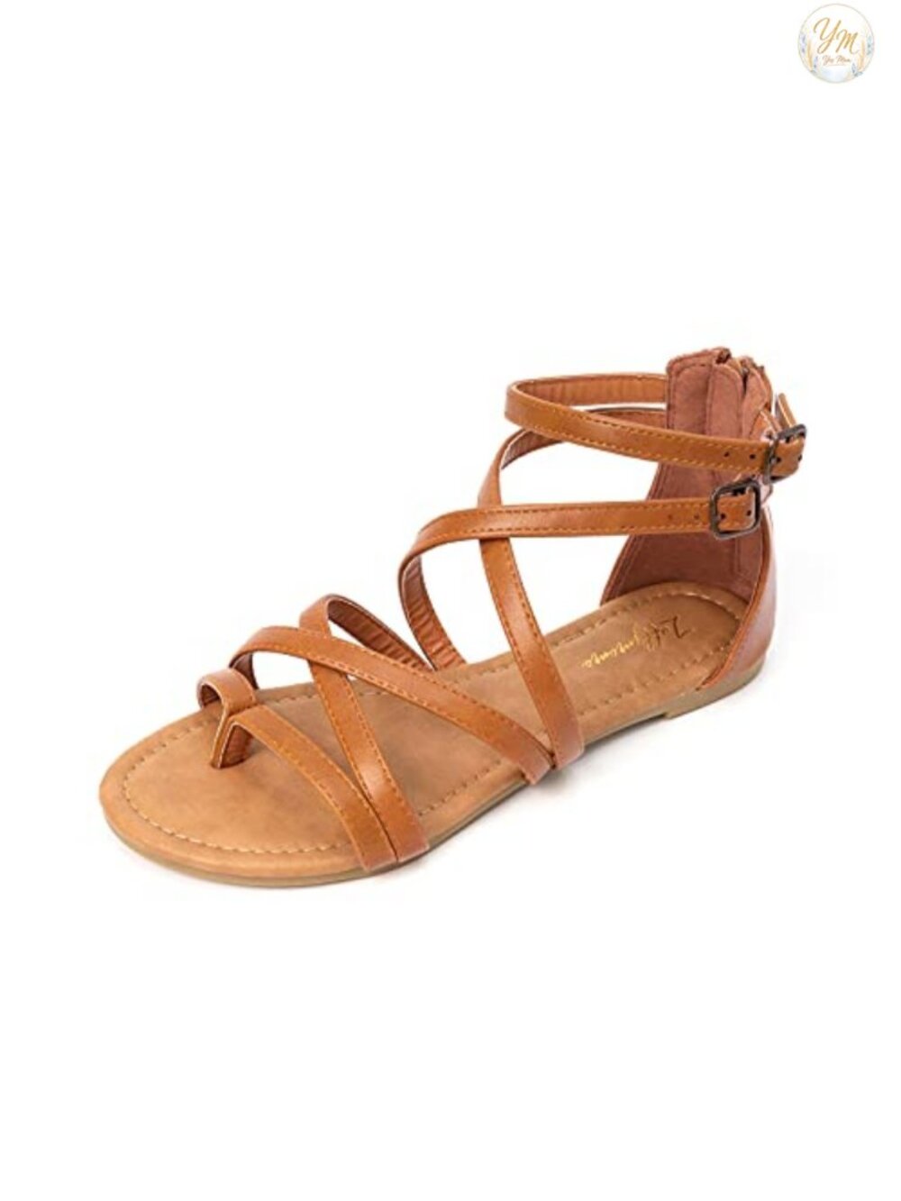 Gladiator Strap Flat Sandals Woman Slip On Ankle Strap
